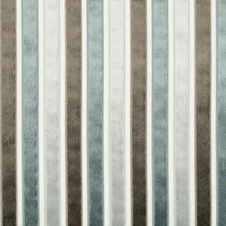 Grey Velvet Stripe Upholstery Fabric - Blue Grey Velvet Fabr