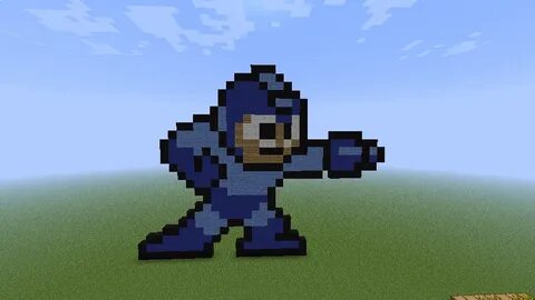 Mega man minecraft block art Art block, Art, Mega man