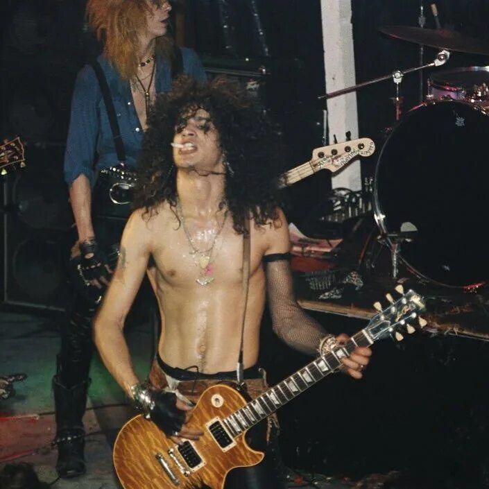 "Good morning! 😊 ❤ Look how sexy Slash and Duff are 🔥 😍 😂 #gunsnro...