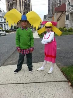 Siblings Halloween Costumes- Arnold & Helga Sibling hallowee