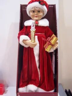 #F MOTIONETTE ANIMATED MRS SANTA CLAUS CHRISTMAS DECOR NEW 2