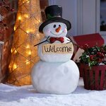Welcome Snowman Christmas decorations, Merry little christma