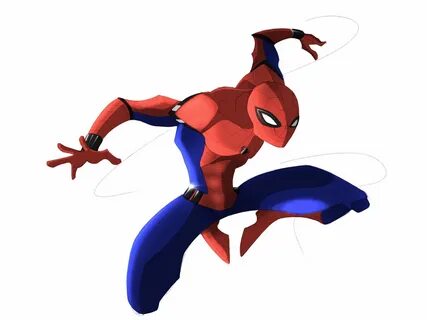 Spider-Man dynamic pose on Procreate Cómics, Cómic, Personaj