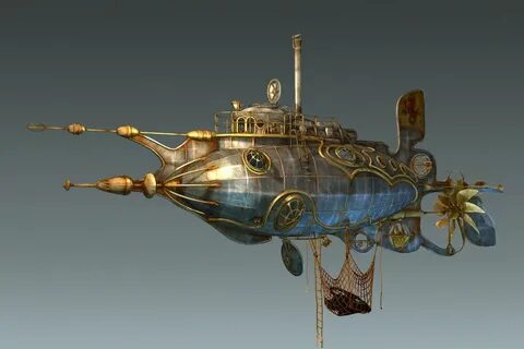 Steampunk ship, Steampunk airship, Dieselpunk