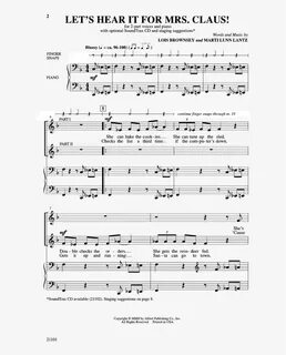 Let's Hear It For Mrs - Sheet Music - 661x1008 PNG Download 