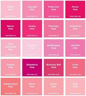 pantone colour chart pink - Medi Business News