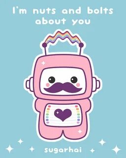Cute pink robot with kawaii love quote. Pusheen coloring pag