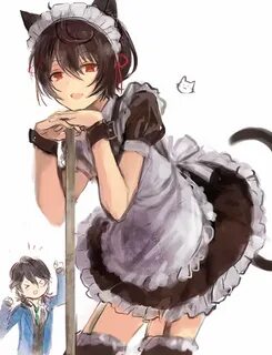 10) Twitter Anime cat boy, Cute anime guys, Anime maid