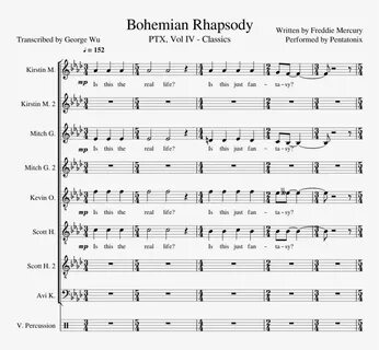 Bohemian Rhapsody Pentatonix Full Arrangement W Lyrics - Dun