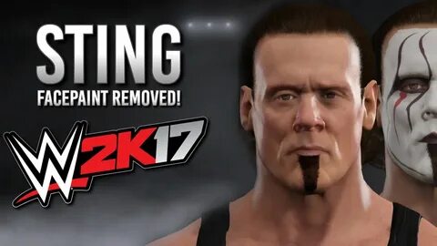 WWE 2K17 STING FACE PAINT REMOVED! (TUTORIAL) - YouTube
