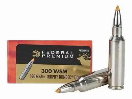 Federal Premium Ammo 300 Winchester Short Mag (WSM) 180 Grai