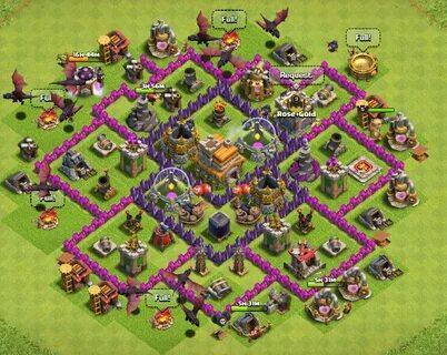 Clash of Clans Bases trophy for Town hall 7 - ClashTrack.com