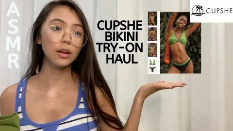 ASMR Cupshe Bikini Try-On Haul fabric sounds, crinkles, and 
