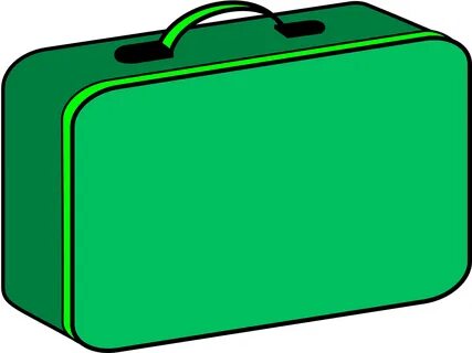 Lunch Box Clipart Transparent - Green Lunch Box Cartoon - Pn