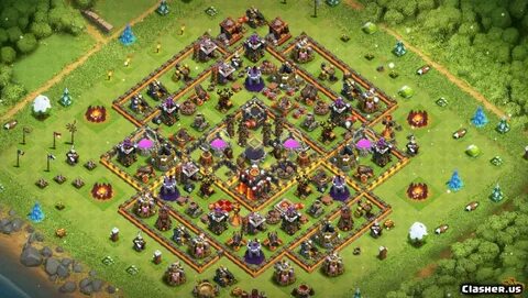 Copy Base Town Hall 10 TH10 Farm/Trophy base v46 With Link 1