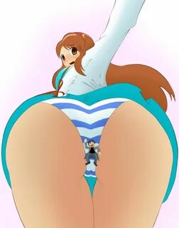 Xbooru - anime asahina mikuru butt crush drawing giantess sh