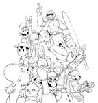 Super Smash Brothers Coloring Pages Mclarenweightliftingenqu