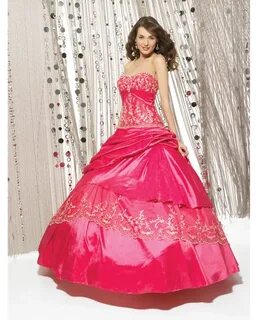 Red Ball Gown Sweetheart and Strapless Lace up Floor Length 