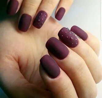 Pin by Sandy Hernandez on UÑAS Maroon nails, Purple nails, T