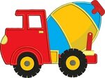 Cement Truck Colorful Clipart Png - Cement Mixer Truck Clipa