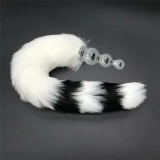 New Big Anal plug fox tail Stainless steel butt plug cat tai