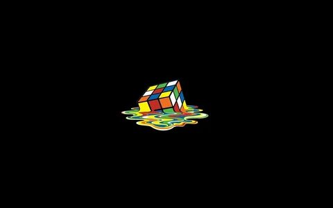 Скачать обои цвета, кубик рубика, плавление, color, rubik's 