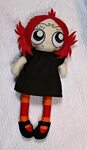 Meet Ruby! Inspired by Ruby Gloom, 13" doll, handmade doll, 