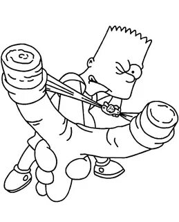 Pictures Of Bart Simpson To Colour - ColoringPages234