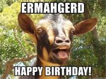 Ermahgerd Birthday Meme Ermahgerd Happy Birthday Illogical G