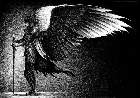 Guardian by weremoon on deviantART Satanic art, Fallen angel