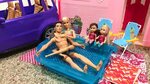 Barbie Dream House Vacation! Pool! Part 2 - YouTube