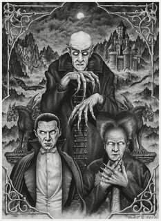 johnny-dynamo: "Vintage Vampires by Derek Castro " Horror mo