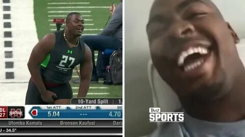 Chris Jones' penis came out during the 40-yard dash at the 2