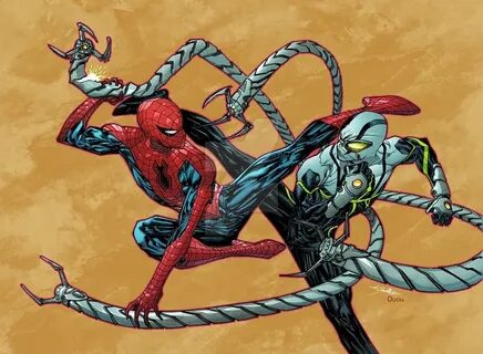 Superior Octopus vs Spider-Man Marvel characters art, Marvel