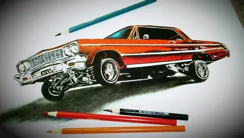 Pencil Gangster Lowrider Car Drawings - Draw-weiner
