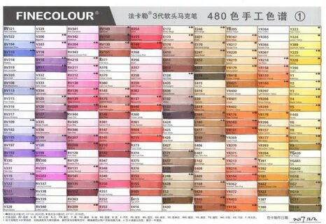 Understand and buy finecolour markers colour chart cheap onl