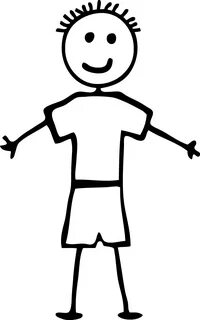 stick figure of boy and girl - Clip Art Library