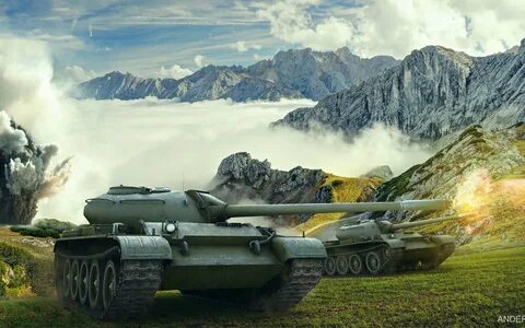 Скачать обои обои, world of tanks, т-54, wot, t-54, раздел и