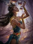 Legend Of The Cryptids © Applibot Inc. Warrior woman, Goddes