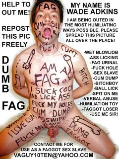Outed Faggot Loser - Gay Humiliation and Exposure - 13 Pics 