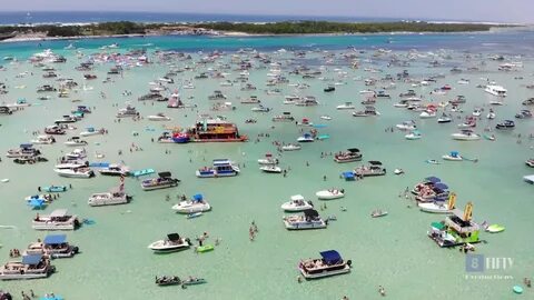 Crab Island - Destin, Florida (July 4th) - 4K - YouTube