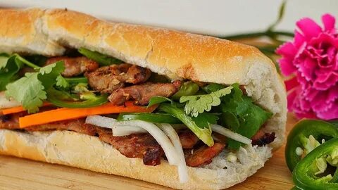 TRADITIONAL Vietnamese Grilled Pork Sandwich (Bánh Mì Thịt N