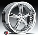 FOOSE HORNET Chrome 5-Spoke 20 inch Wheels Rims Tires