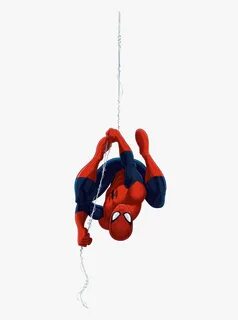 Ultimate Spider Man Upside Down - Spiderman Hanging Transpar