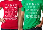 TODD & MARGO Couple T-shirt Christmas Vacation funny unisex 