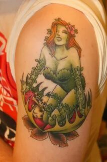 Poison Ivy tattoo - Batman Tattoos, Batman tattoo, Ivy tatto