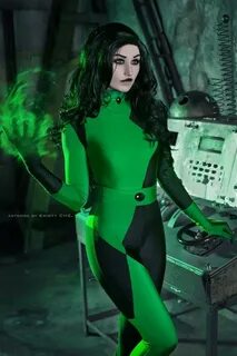 Sexy Shego Kim Possible halloween cosplay costume suit for E