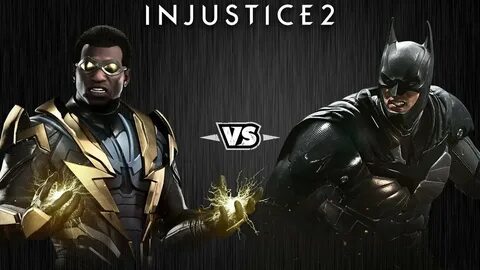 Injustice 2 - Чёрная Молния против Бэтмена - Intros & Clashe
