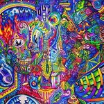 #trippy #colors #skull #neon Psychedelic art, Psychedelic po