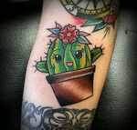 Body - Tattoo's - Cute Cactus Tattoo Design by Orlandi Franc
